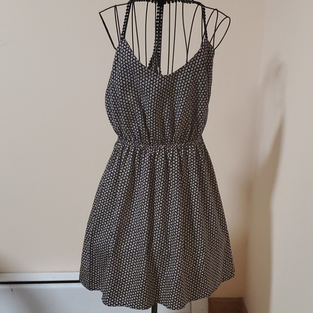 Soprano black and printed sundress size S
